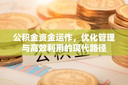 涧西公积金资金运作，优化管理与高效利用的现代路径